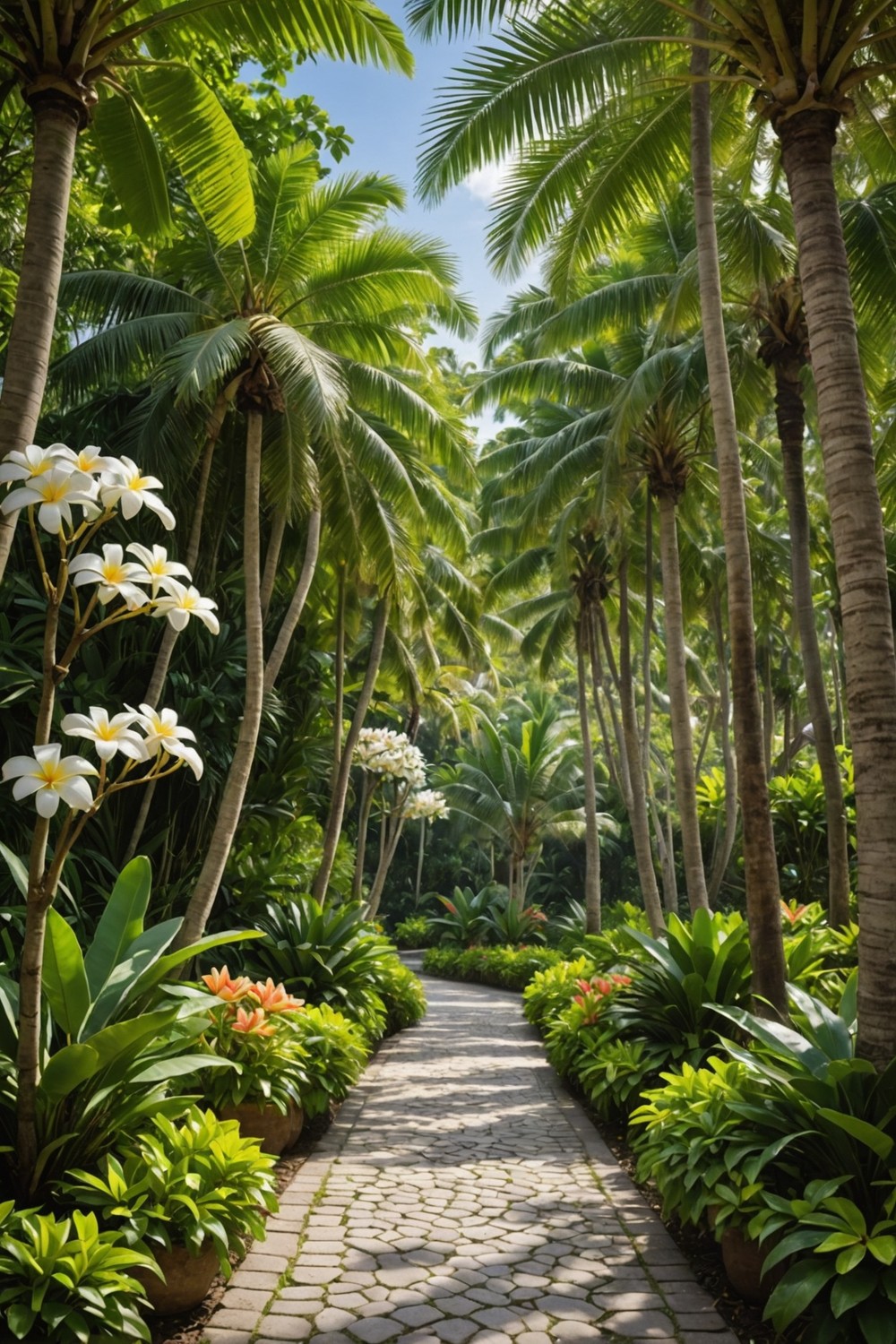 Fragrant Frangipani Pathway