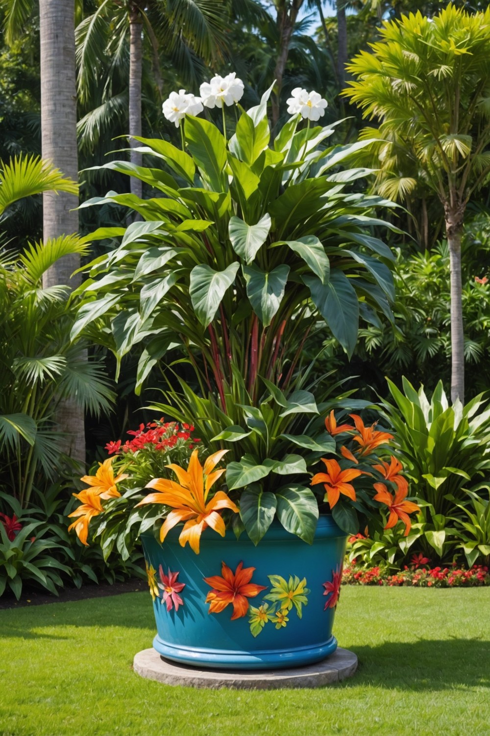 Incorporate a Statement Piece with a Large Planter