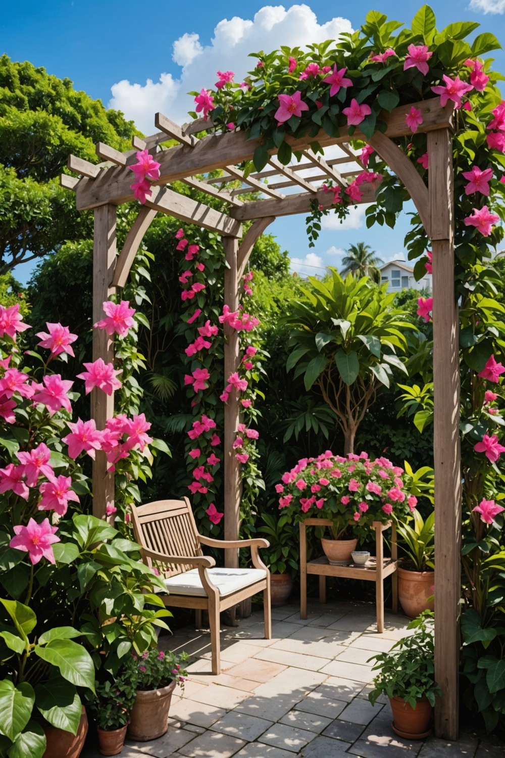 Incorporate a Trellis with Climbing Plants and Vines