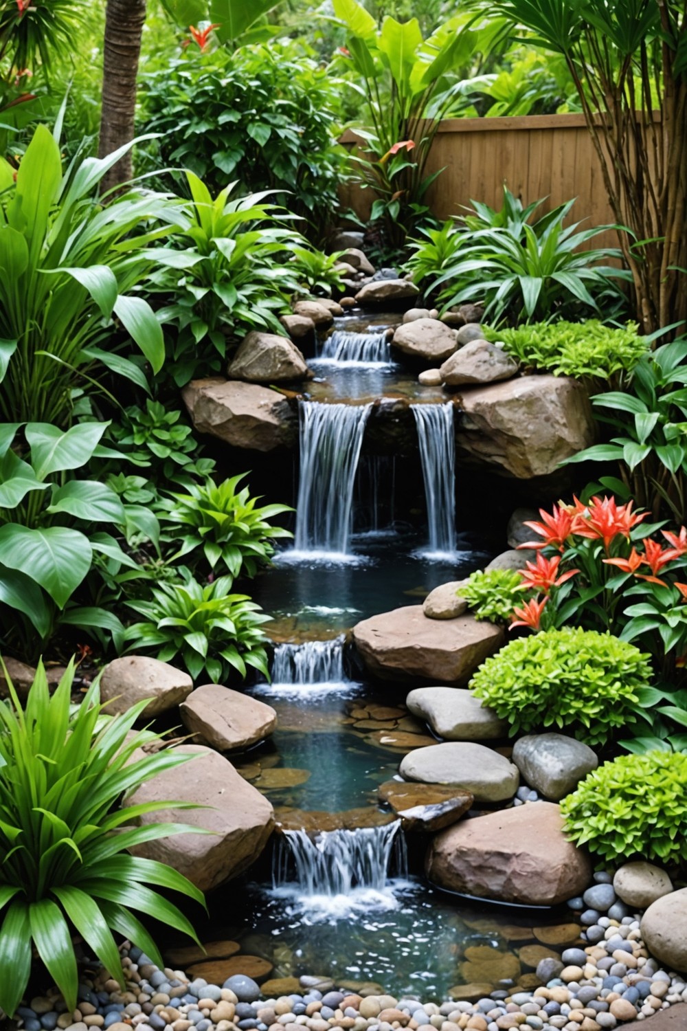 Mini Waterfall Garden