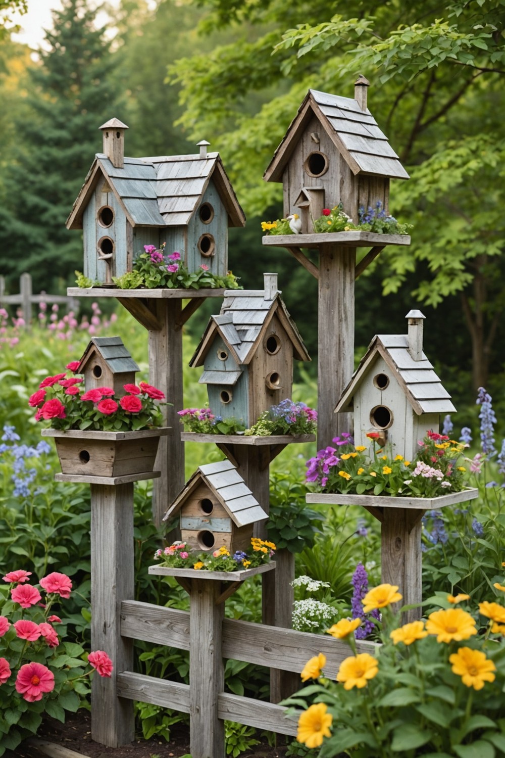 Rustic Birdhouses