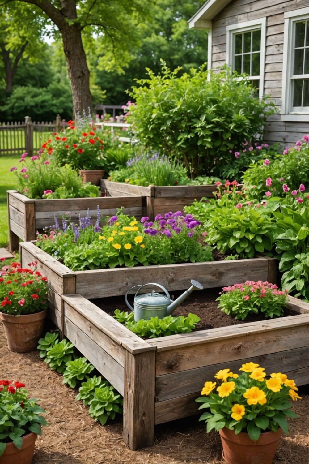 Rustic Raised Garden Beds