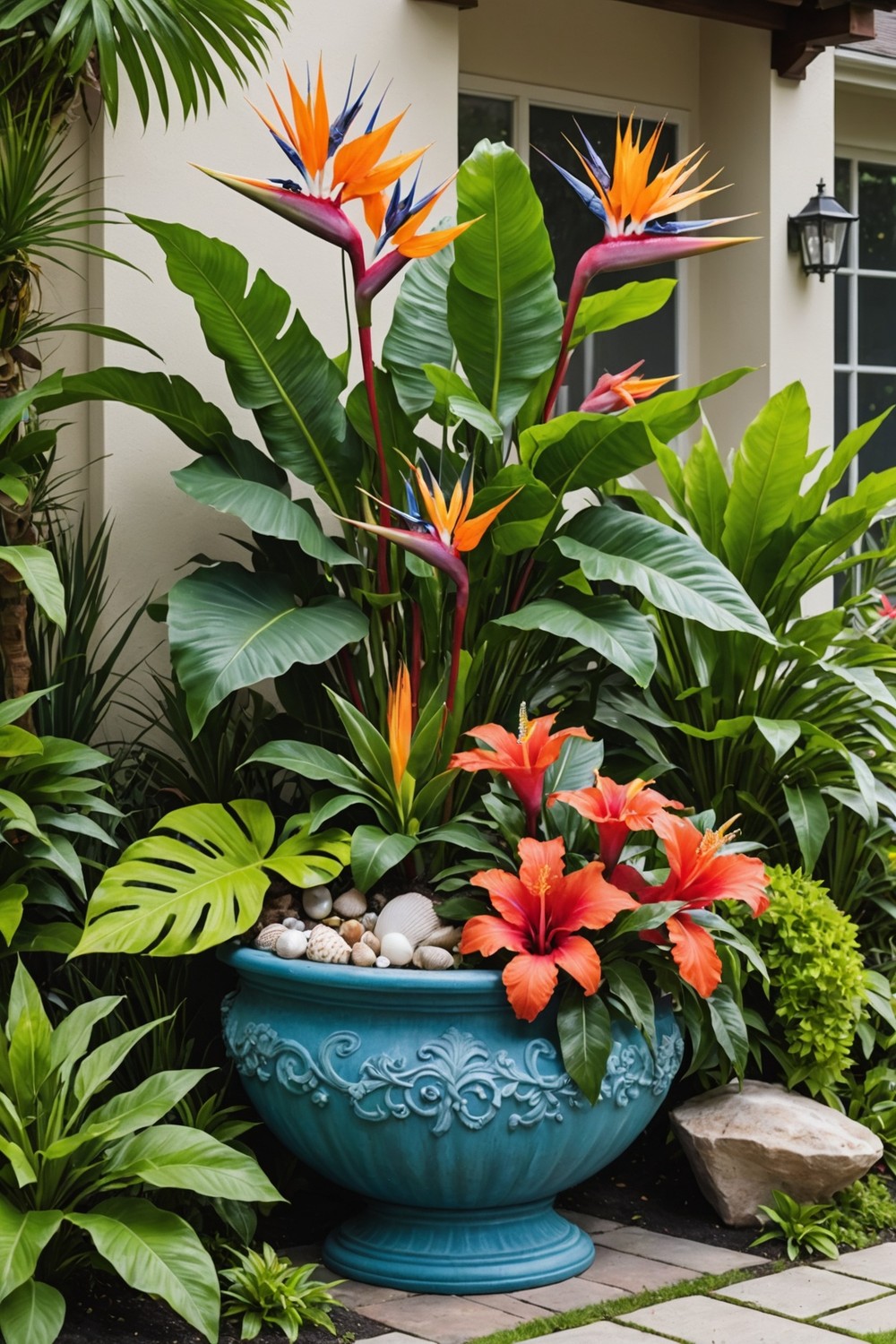 Tropical Container Garden