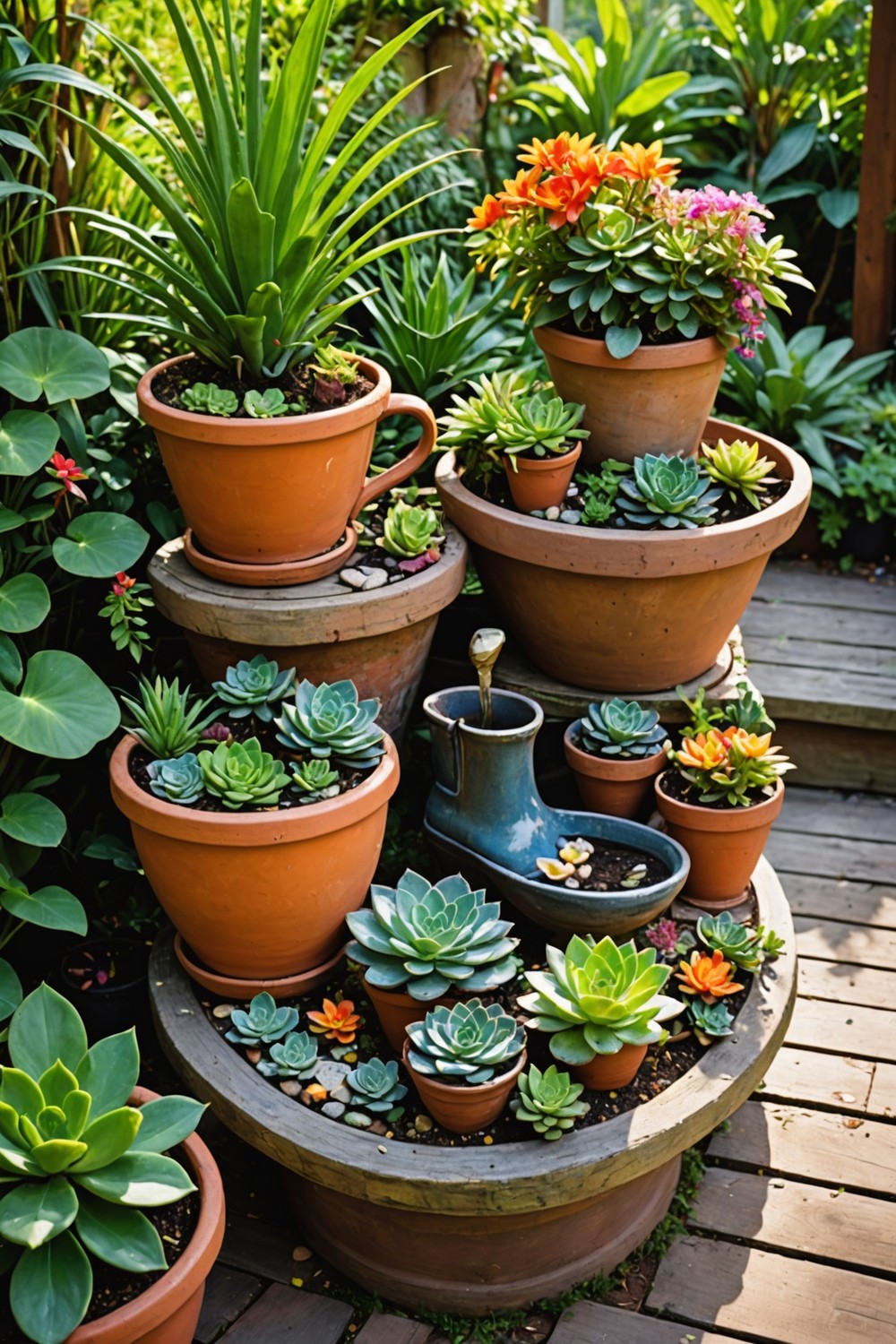 Use Succulents in Unconventional Containers