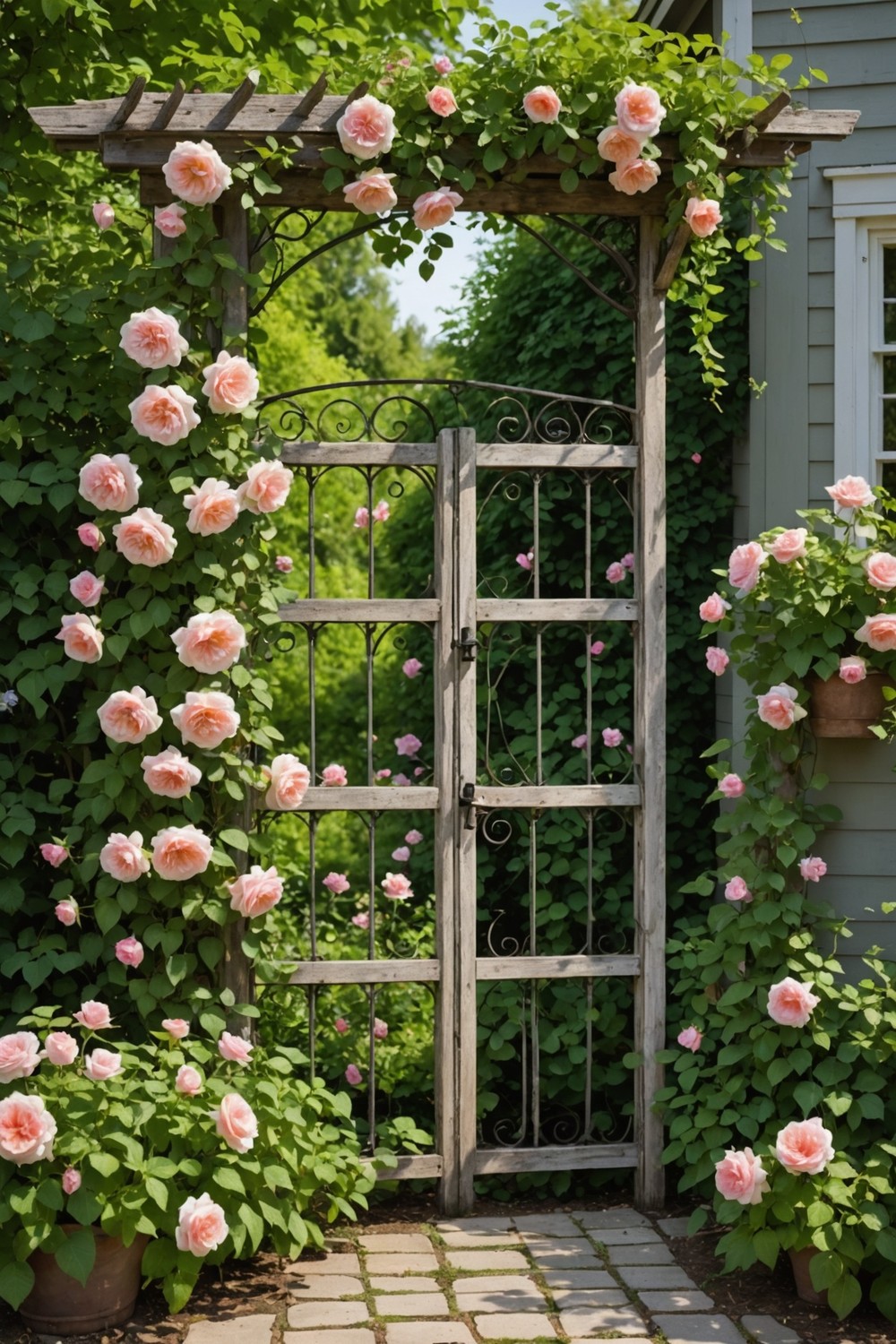 Vintage Trellis for Climbing Plants