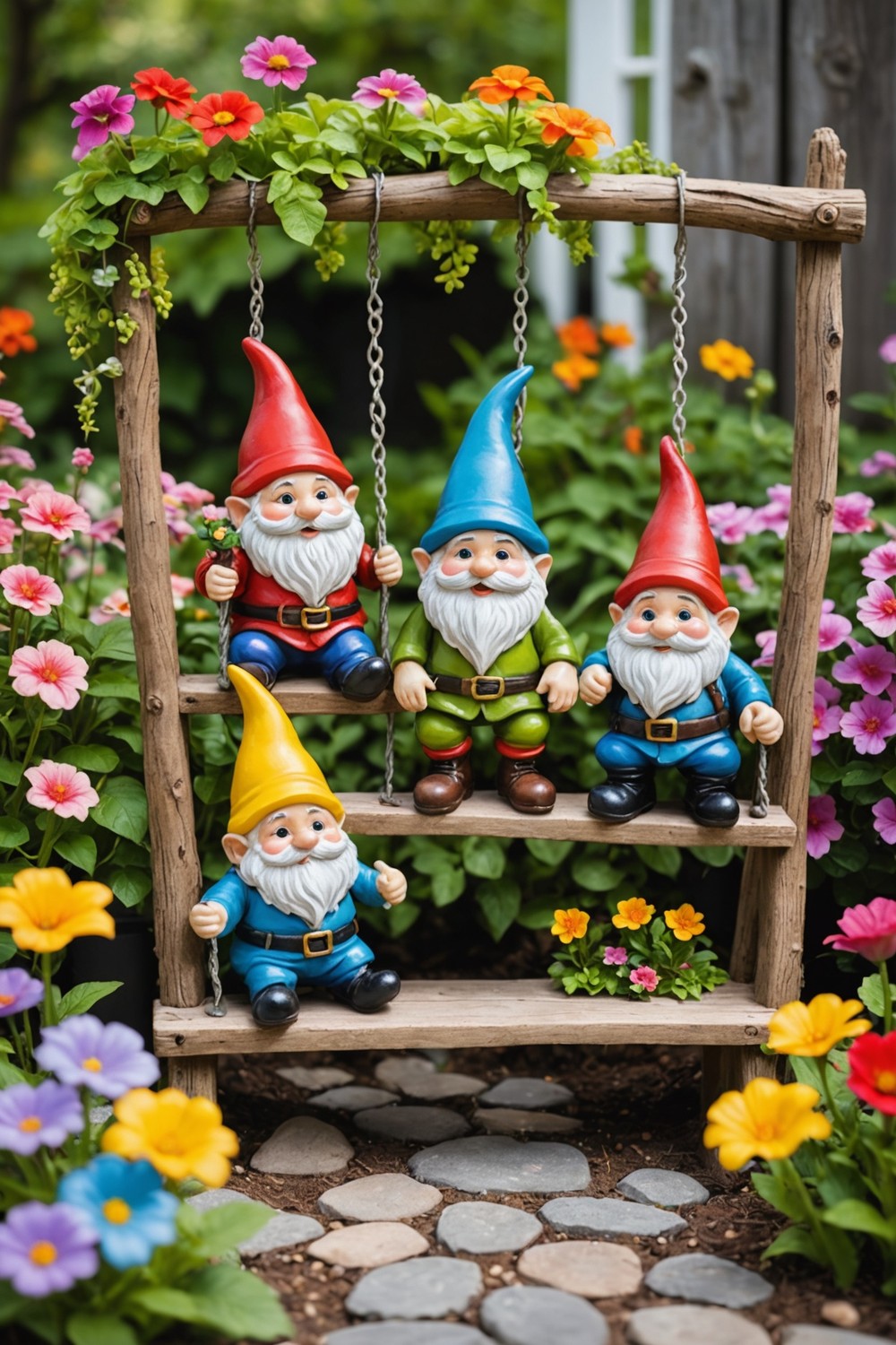 Whimsical Garden Gnome Displays