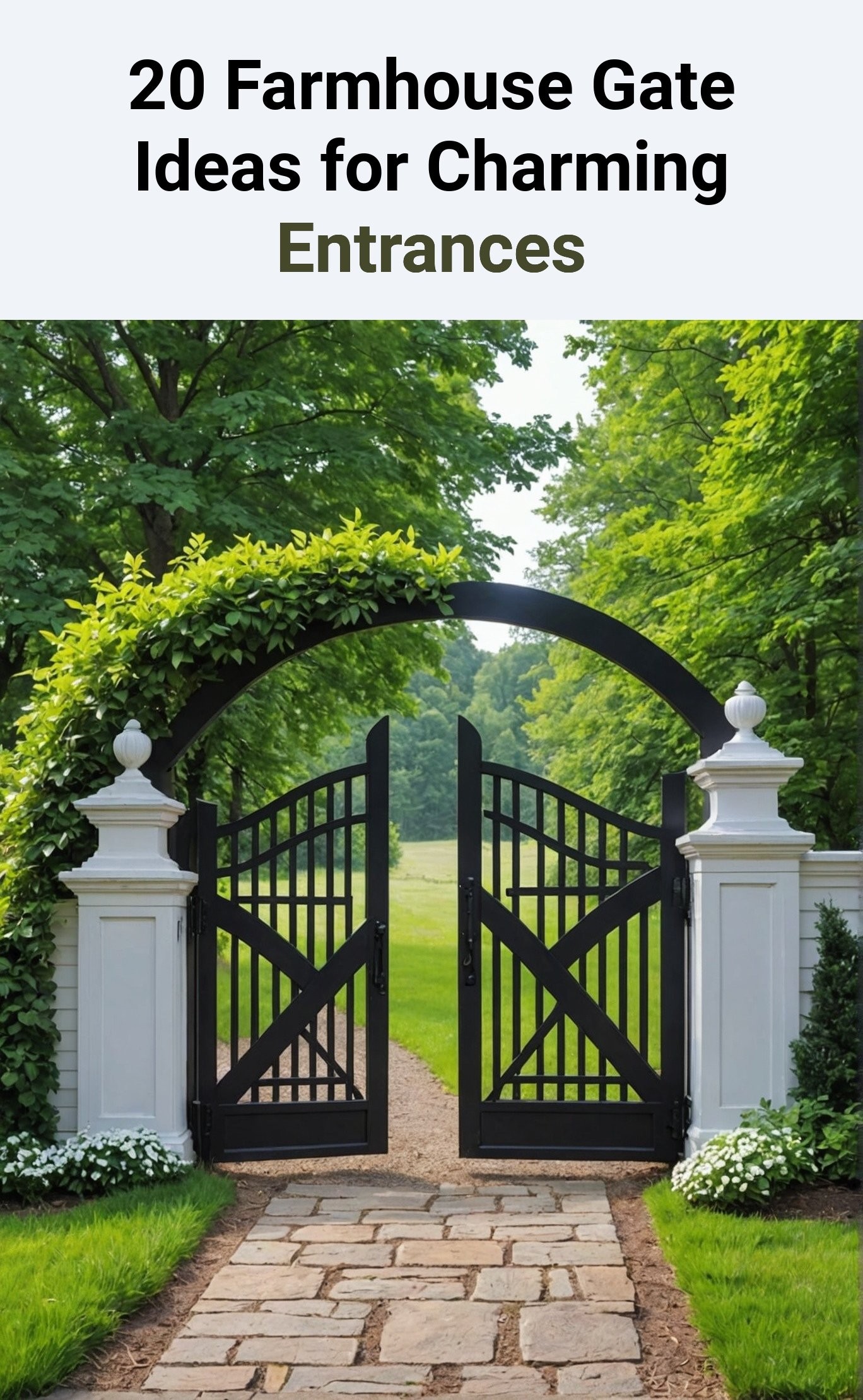 20 Farmhouse Gate Ideas for Charming Entrances