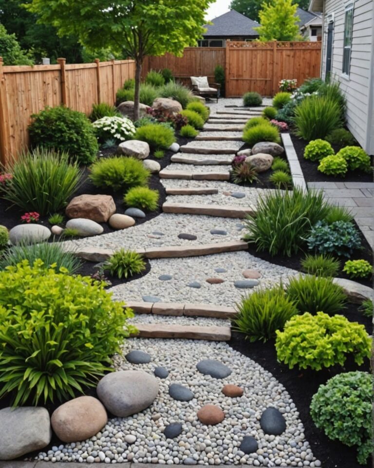 20 Pebble Garden Landscaping Ideas for Backyard