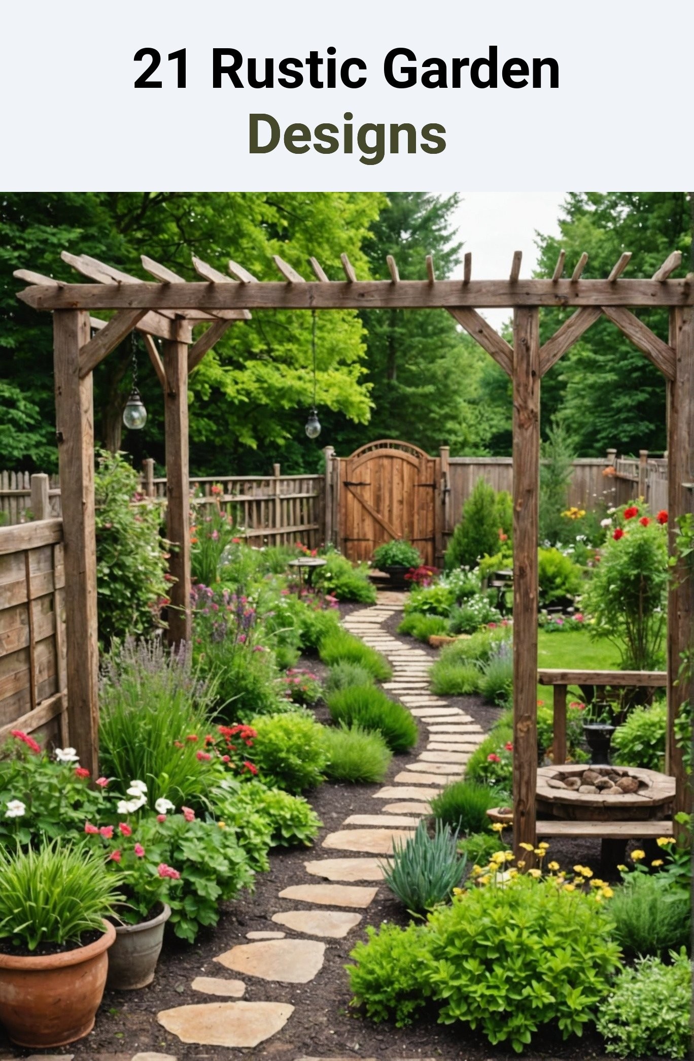 21 Rustic Garden Designs