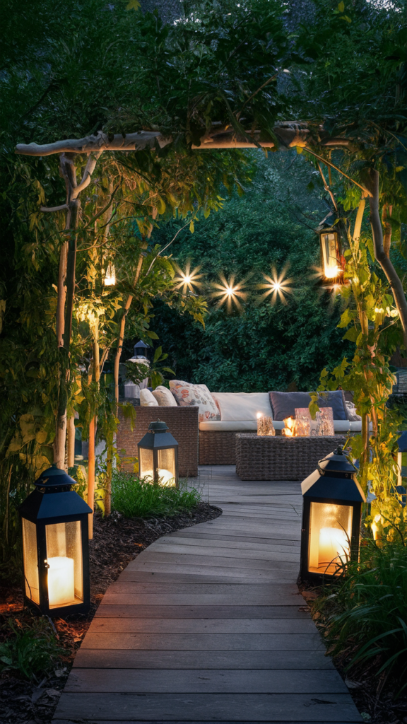 Garden Lanterns and Torches