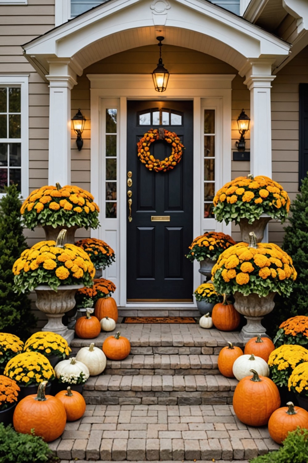 Add Decorative Pumpkin Displays