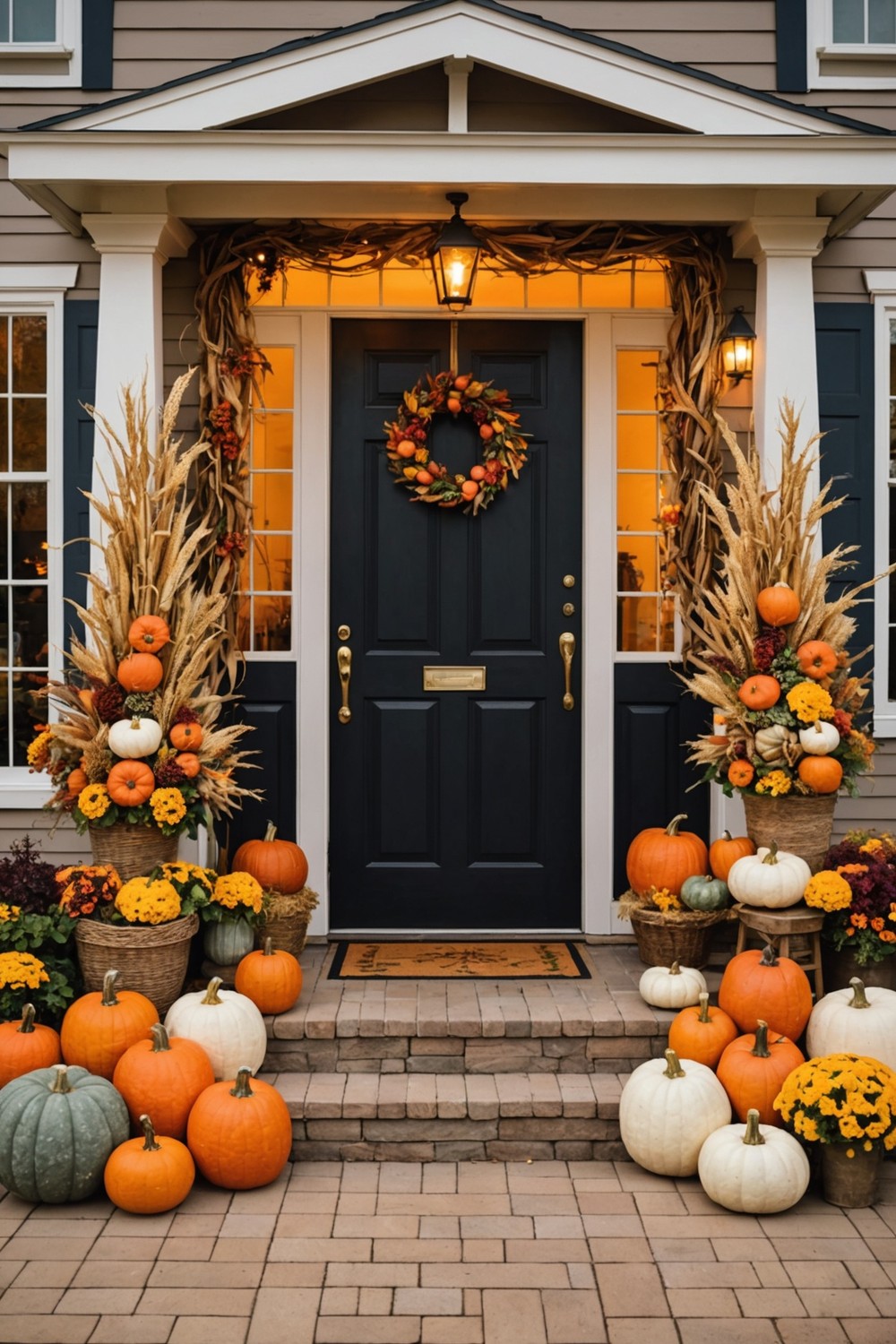 Add Harvest-Themed Outdoor Decor