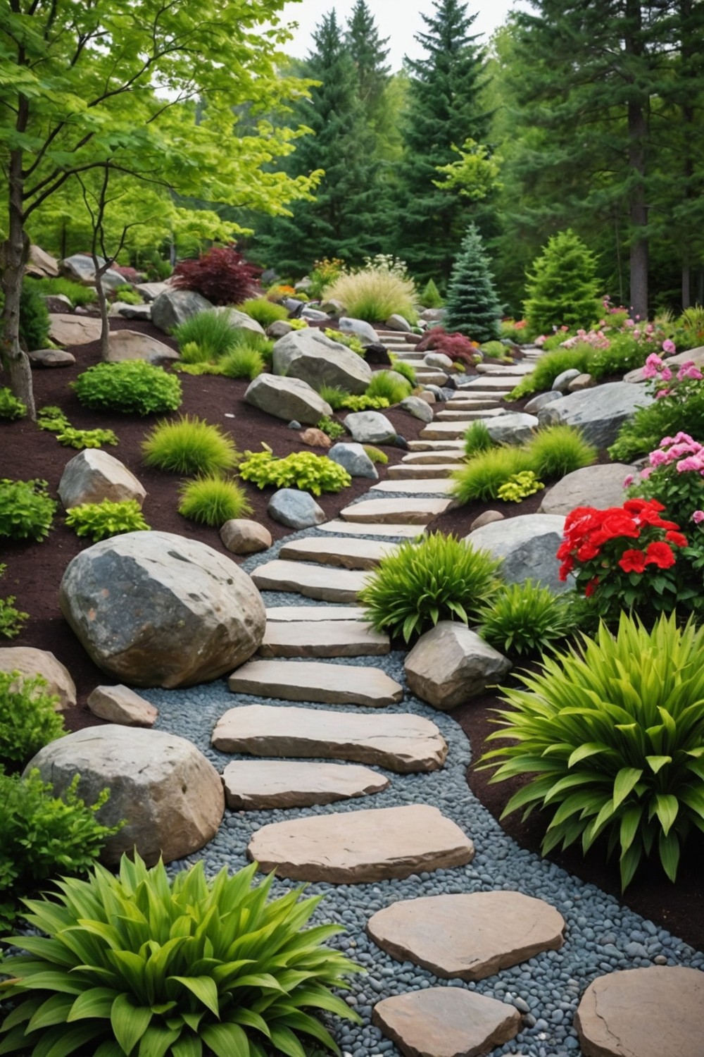 Boulders as Centerpieces