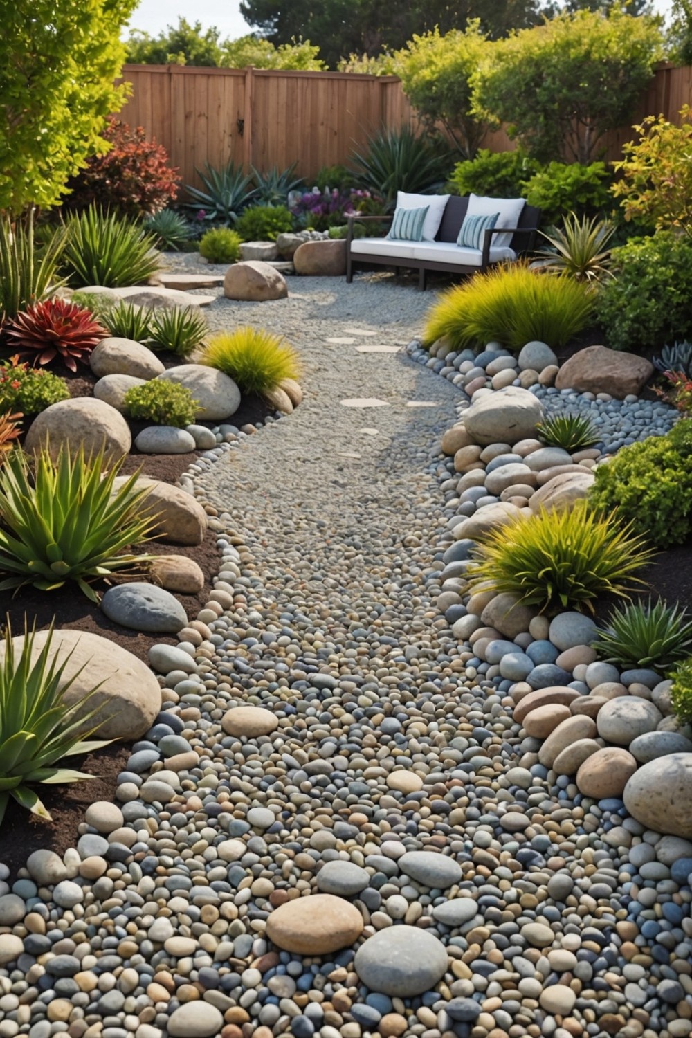 Construct a Pebble Beach Area