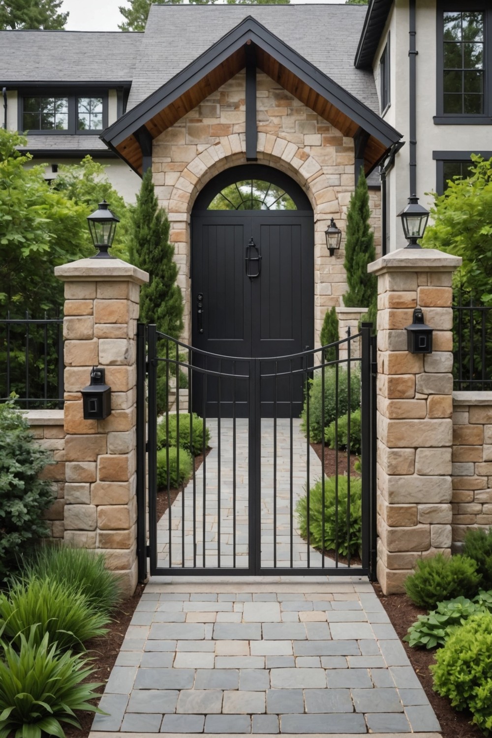 Contemporary Metal Gate with Clean Lines