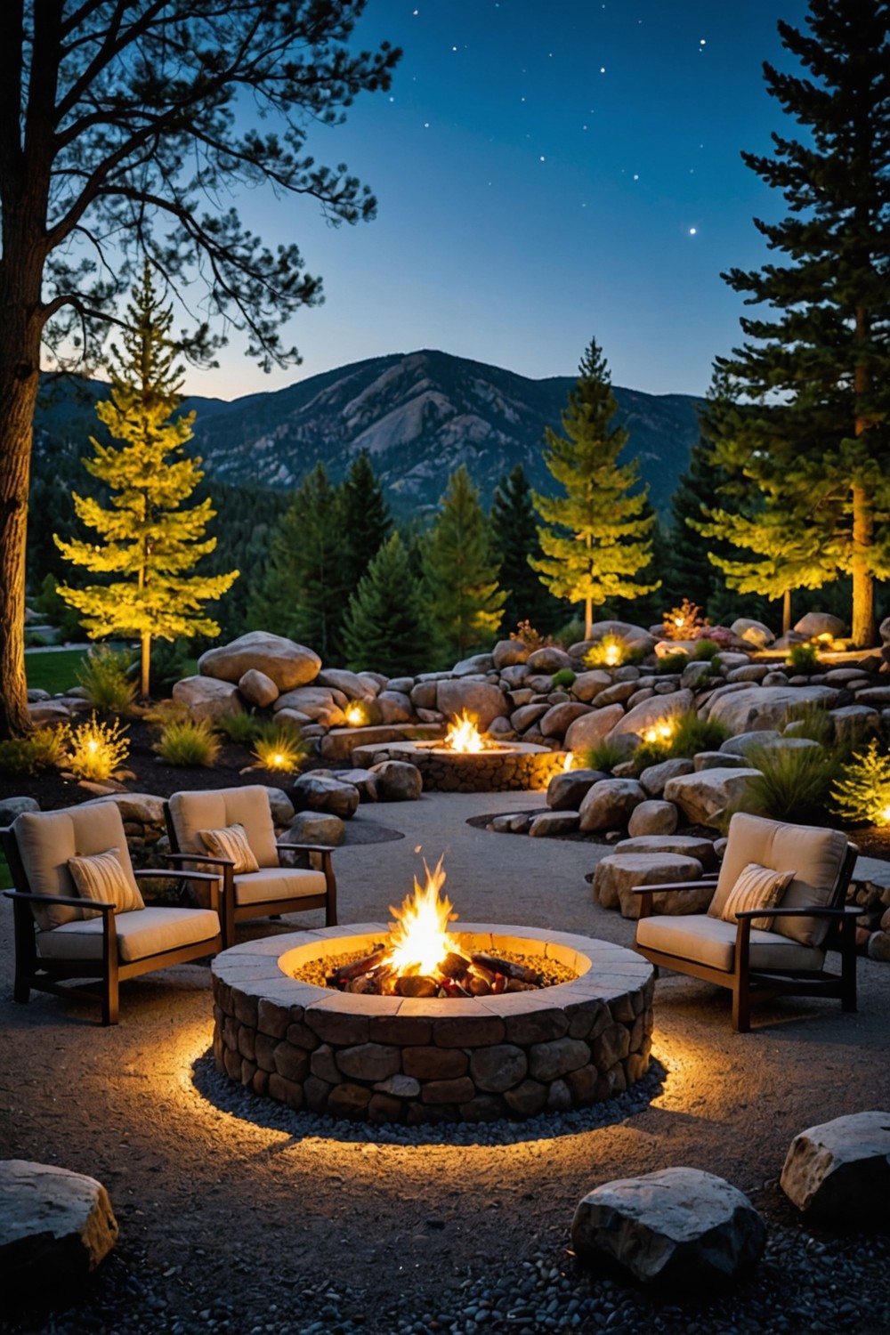 Create a Boulder Fire Pit