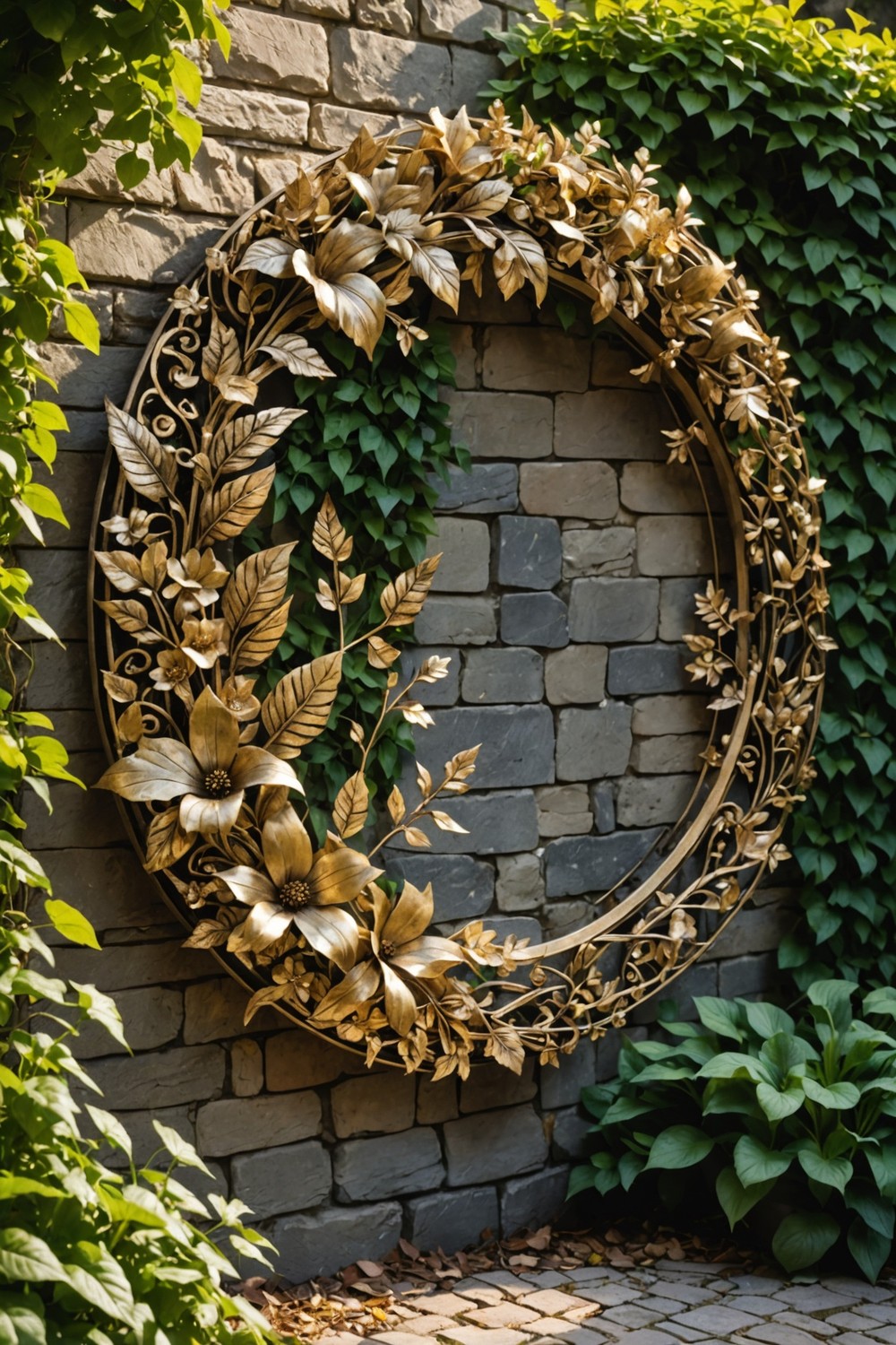 Floral Wreath Silhouettes