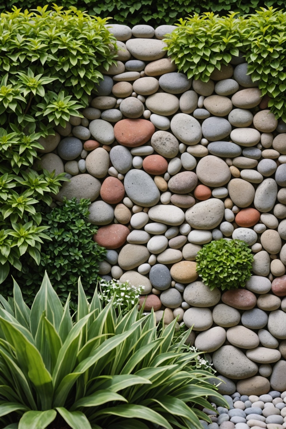 Form a Pebble Rock Wall