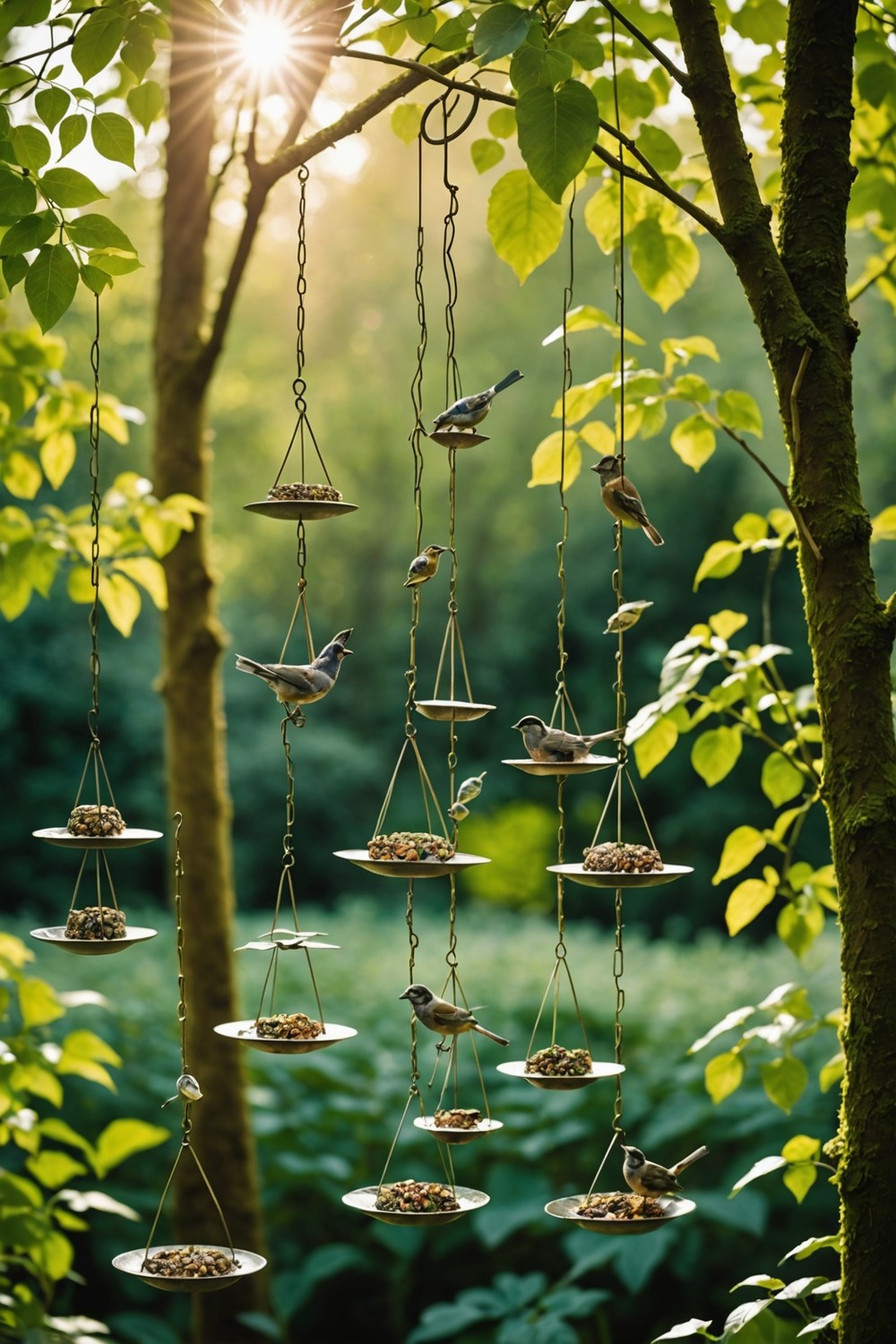 Leaf-Shaped Bird Feeders