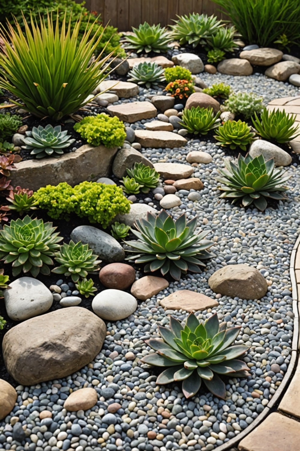 Mixed Stone and Gravel Beds