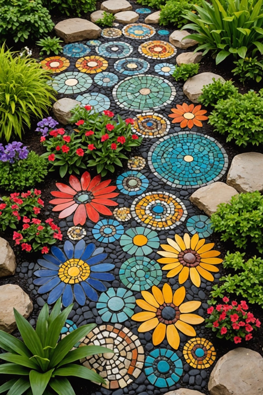 Rock Mosaic Designs