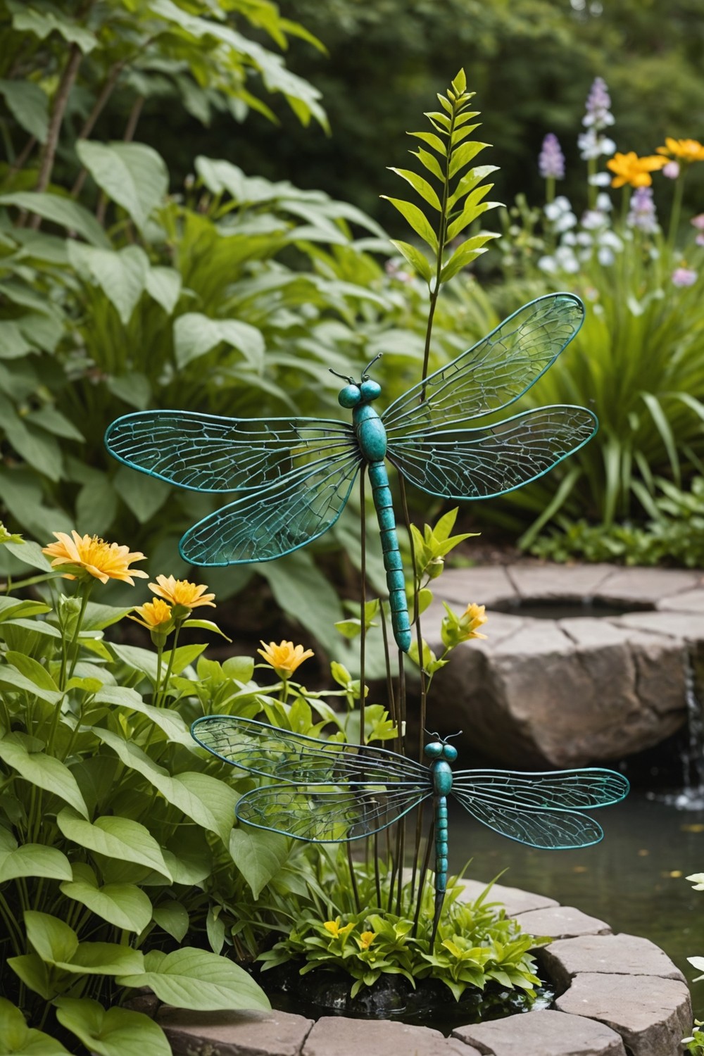 Rustic Rebar Dragonflies