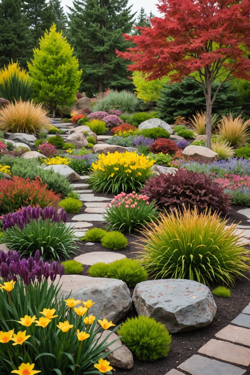 Seasonal Color with Rock Gardens