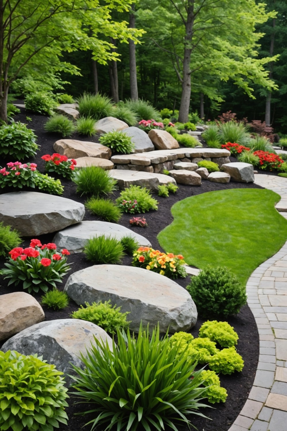 Use Boulders to Define Outdoor Spaces