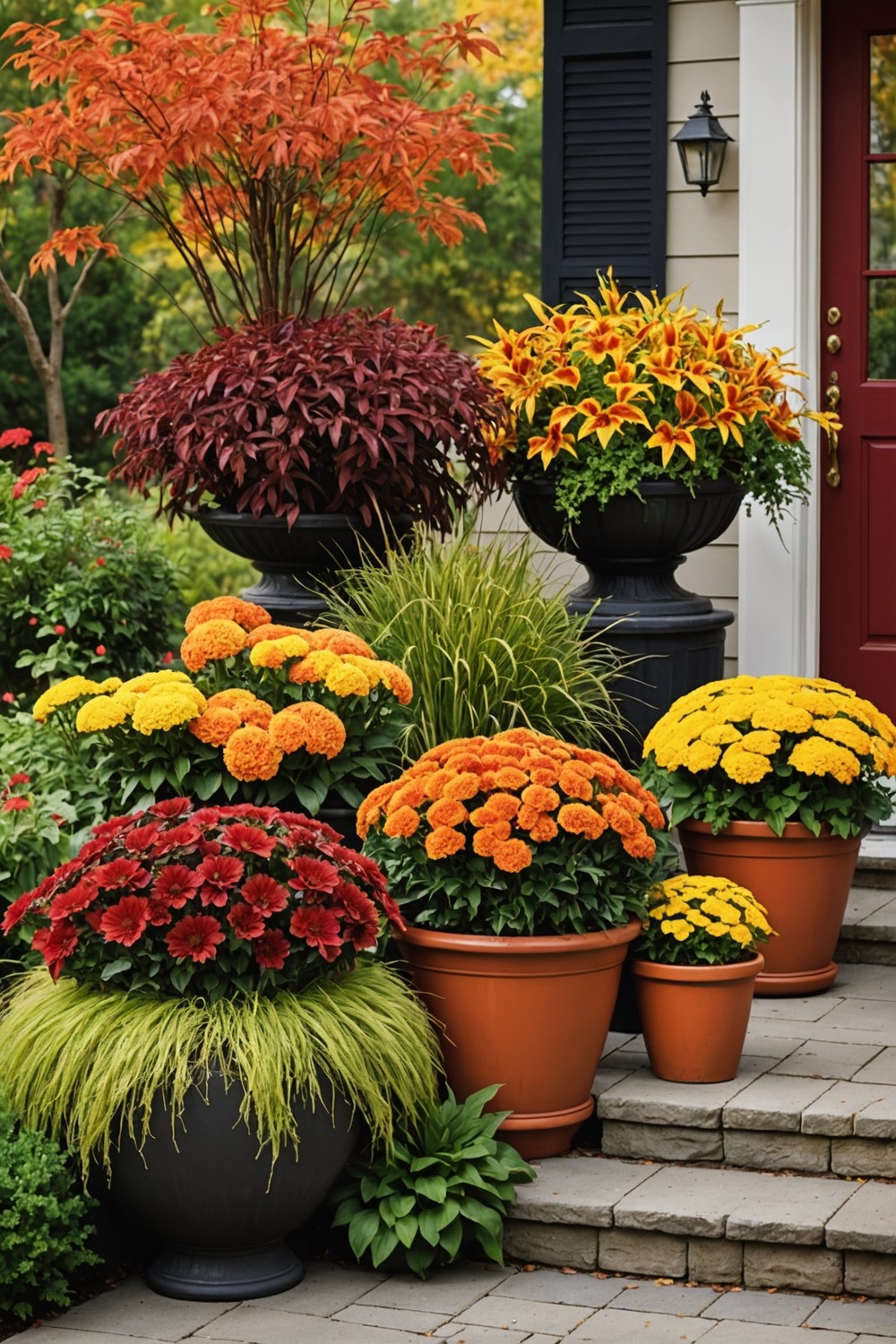 Use Colorful Containers for Seasonal Plants