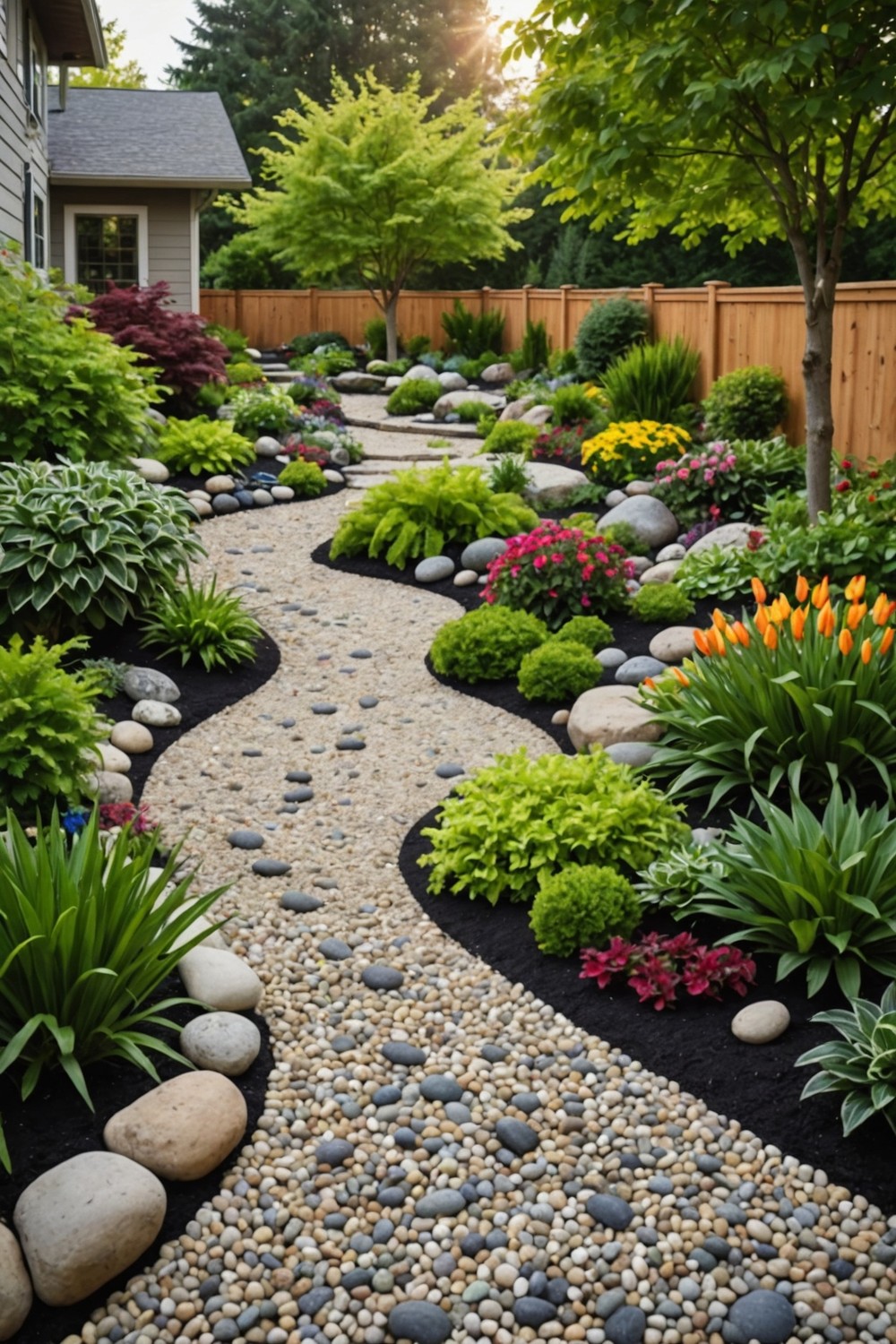 Use Pebbles for Ground Cover