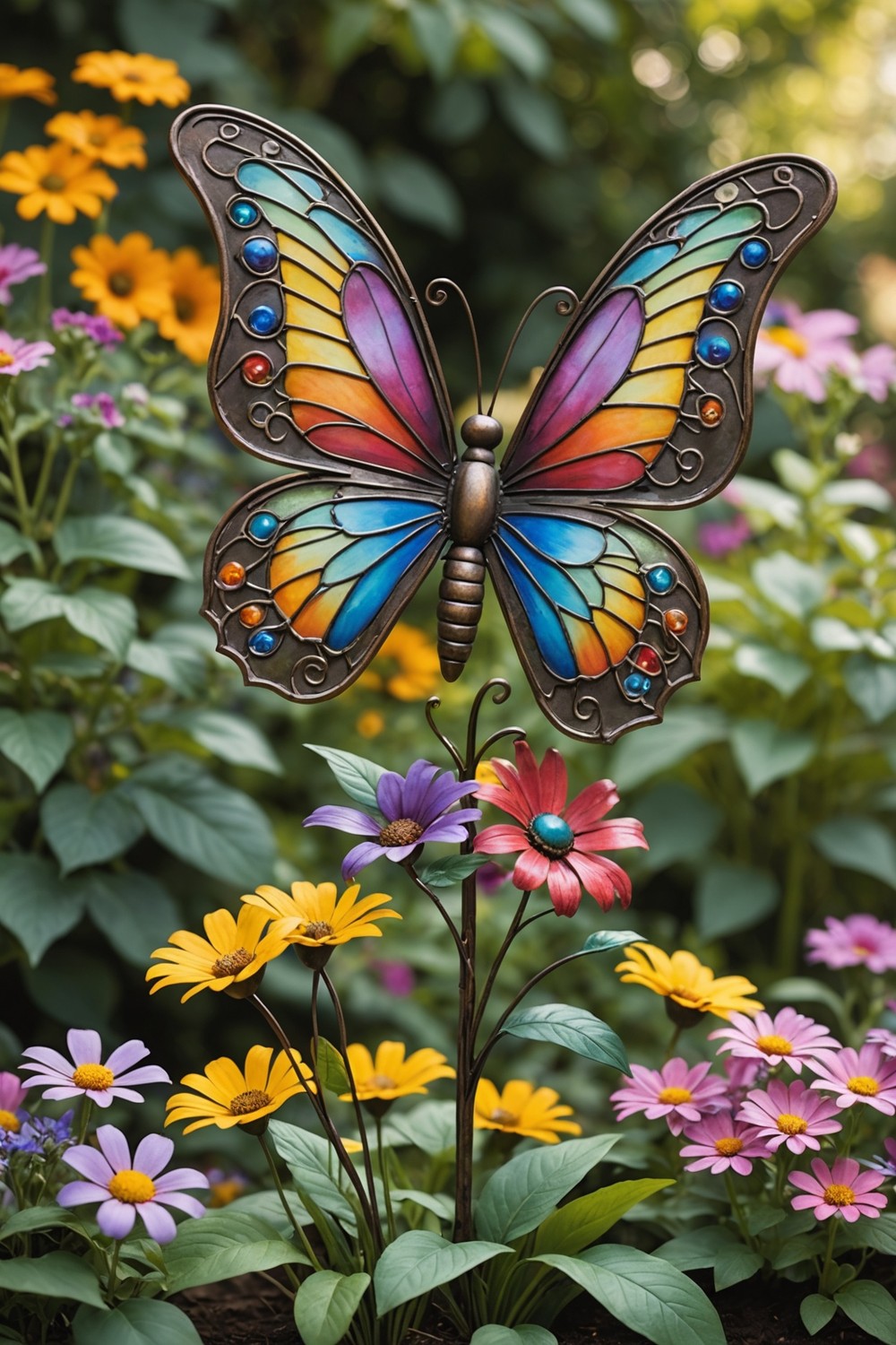 Whimsical Butterfly Sculptures