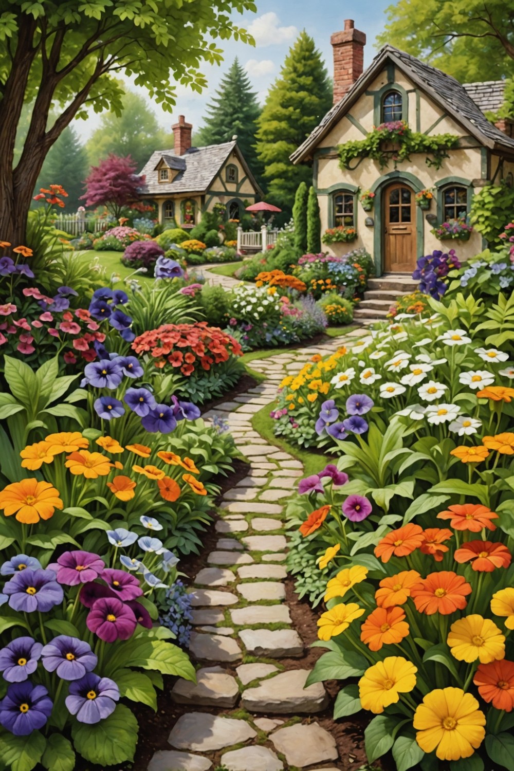 Whimsical Flower Borders