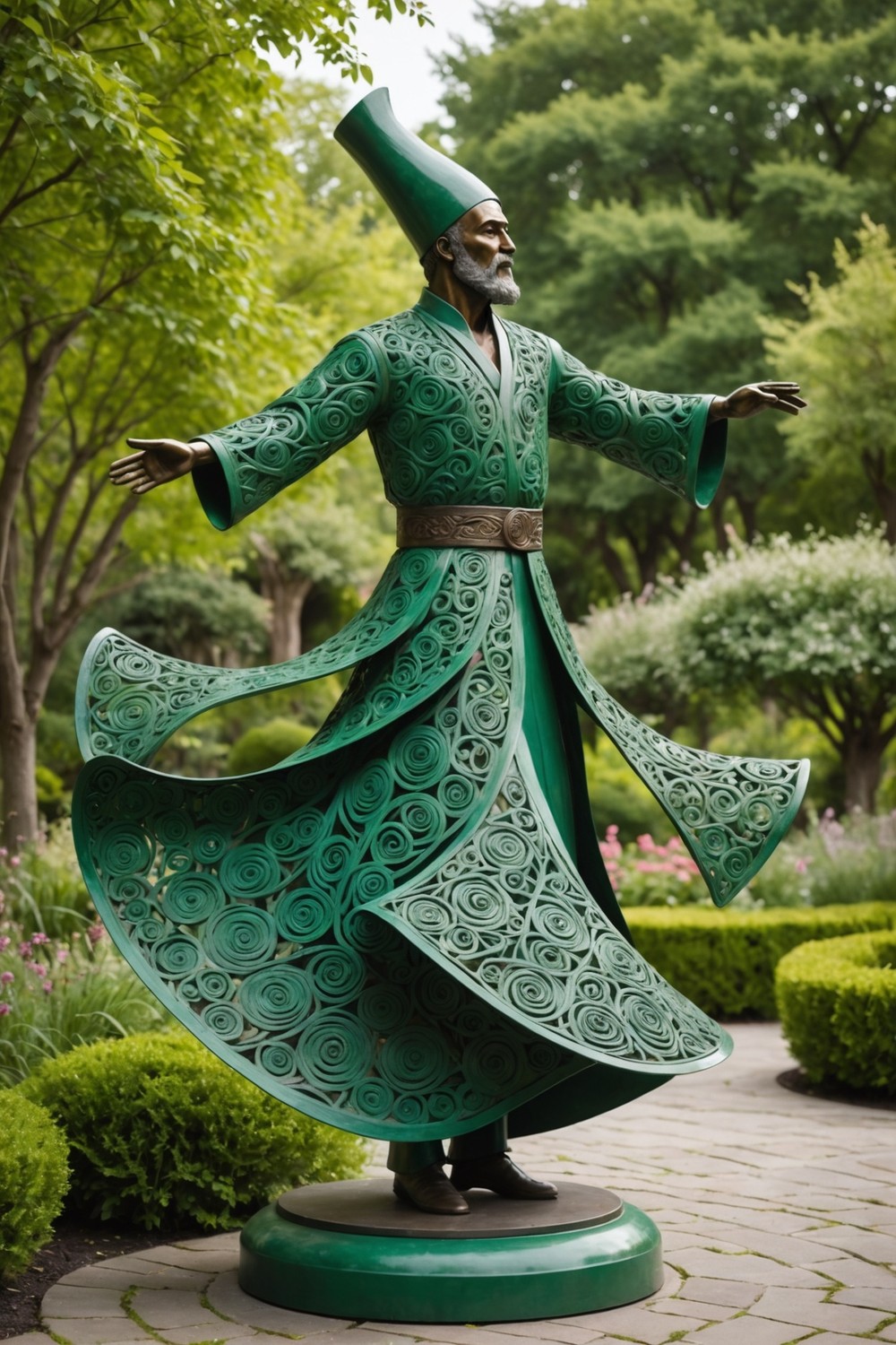 Whirling Dervish Metal Sculptures