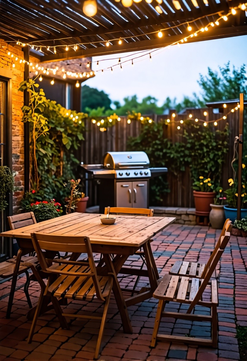 Brick Outdoor Dining Space