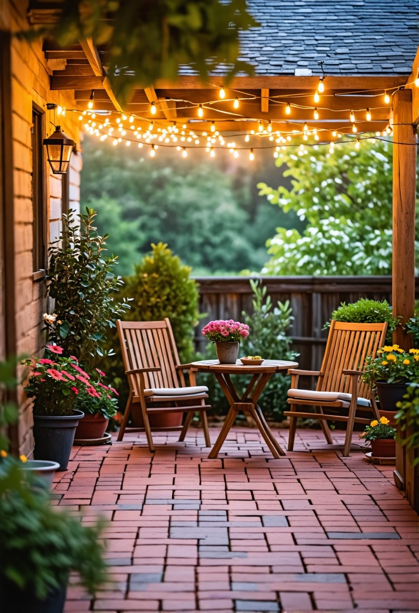 Classic Red Brick Patio