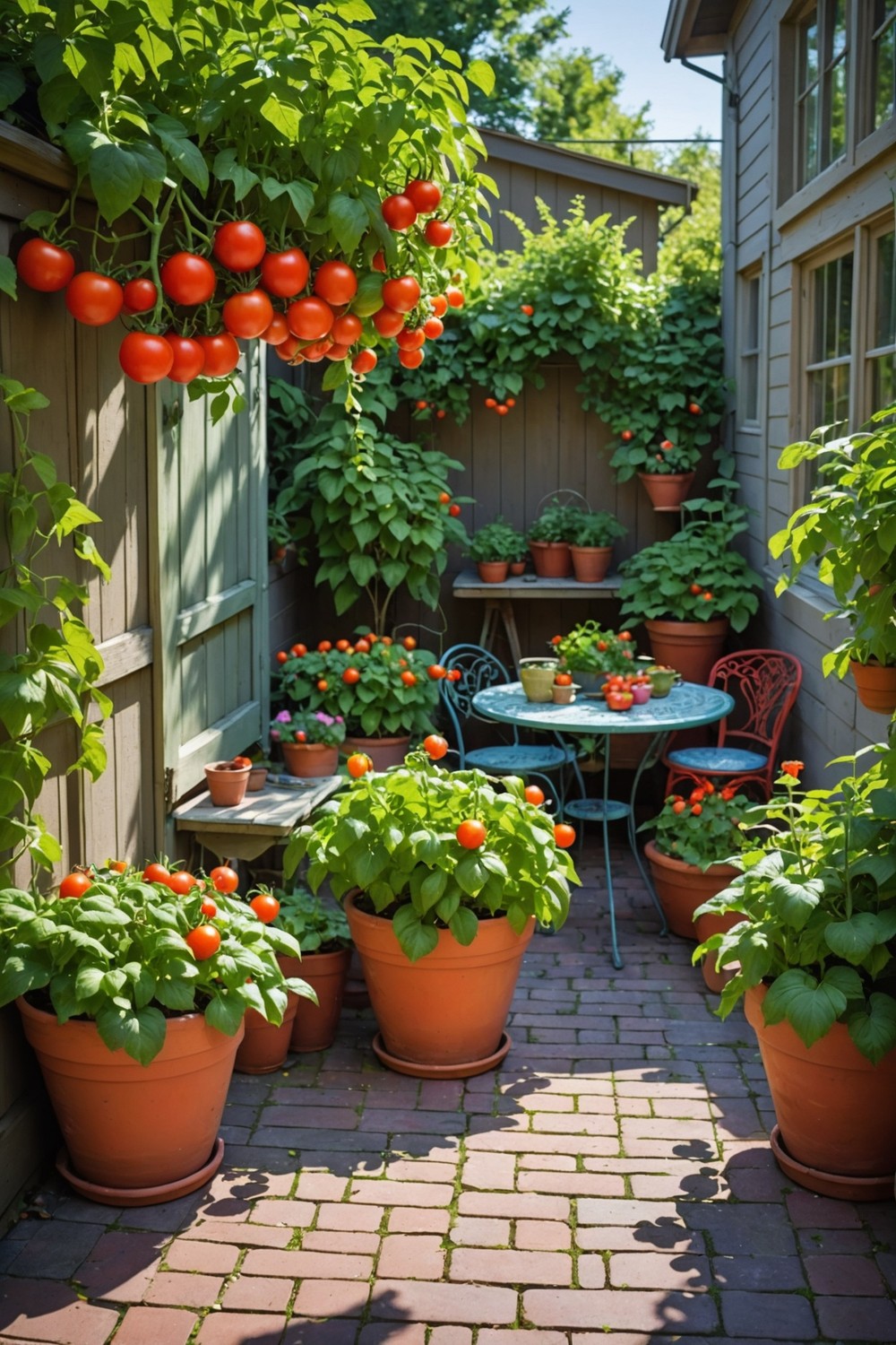 Potted Tomato Plants