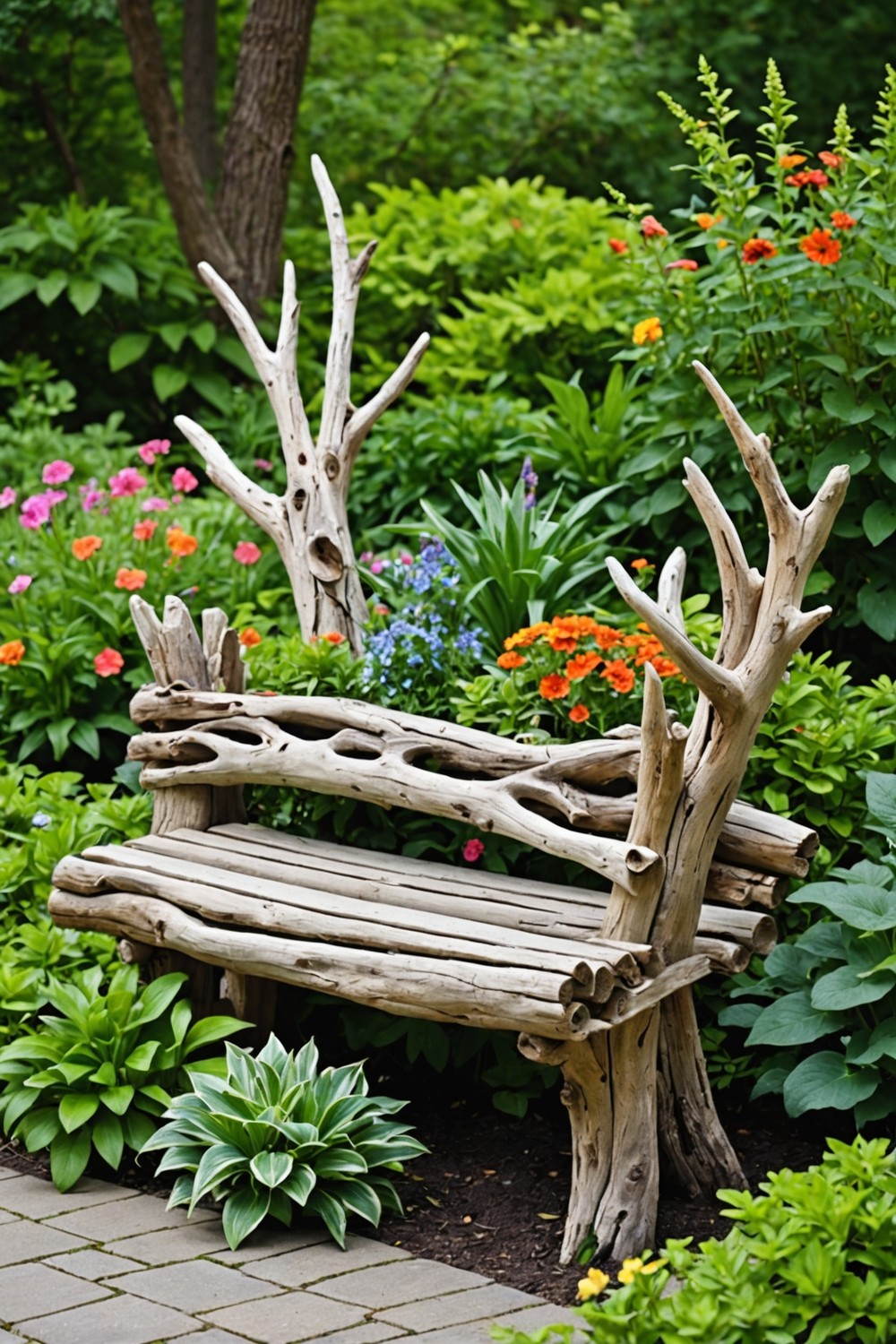 Use Driftwood as Garden Art