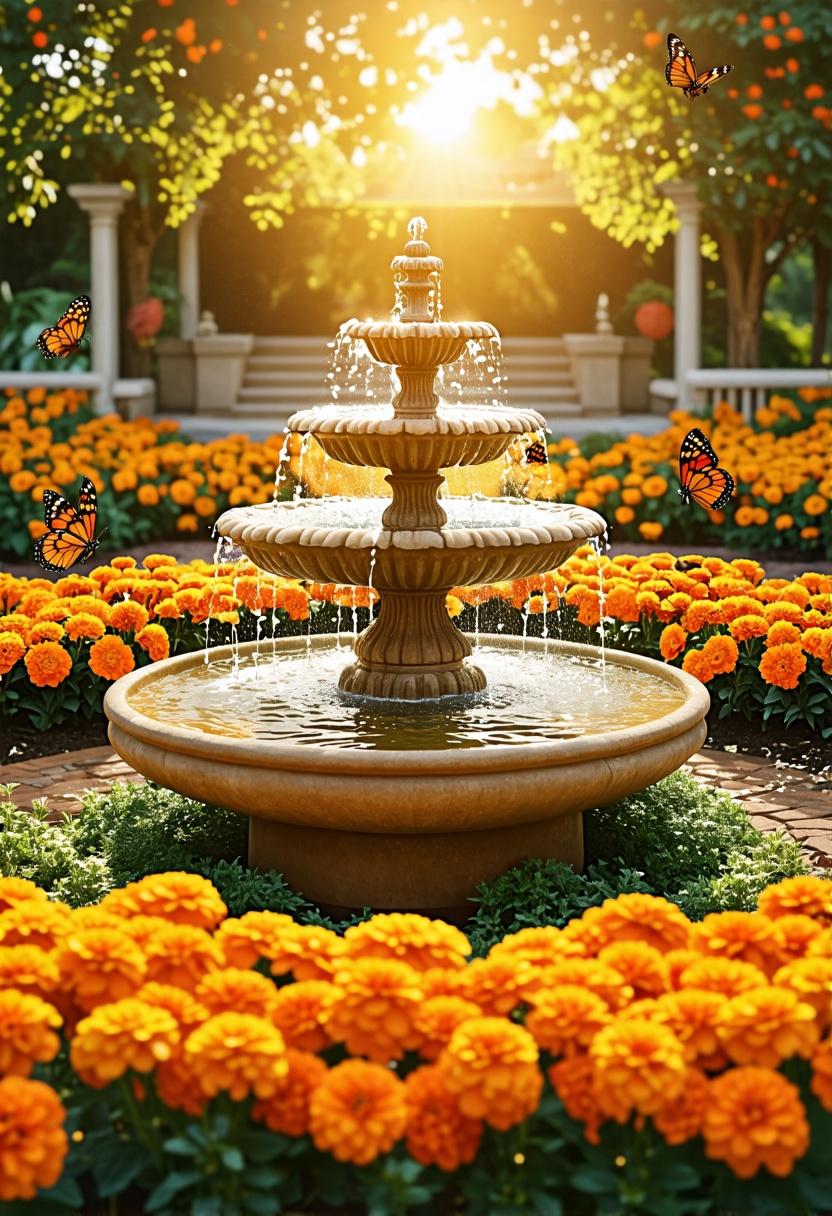 Designing a Marigold Fountain Feature