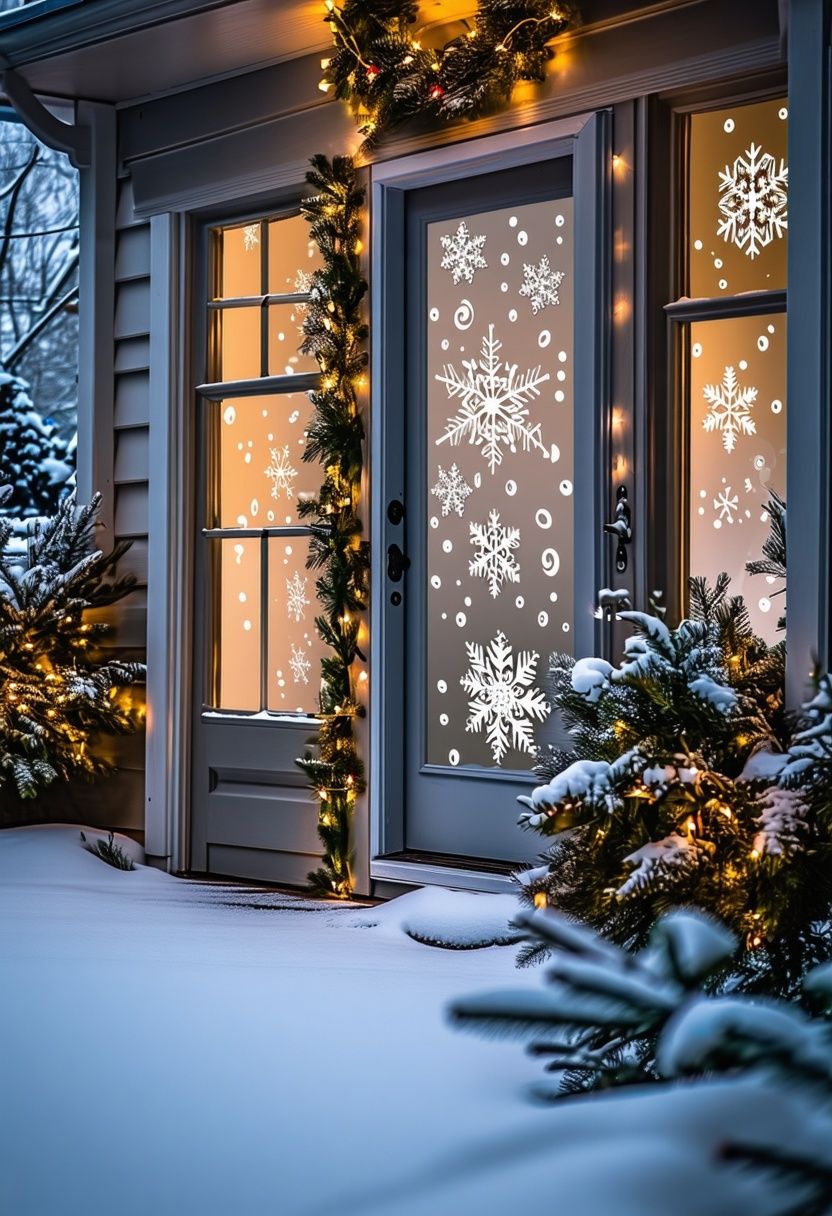 Frosted Window Decorations