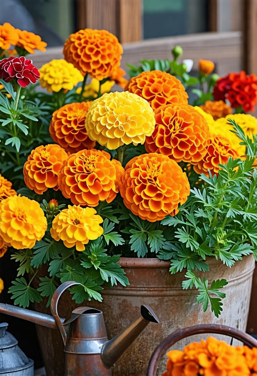 Incorporating Marigolds in Container Gardens