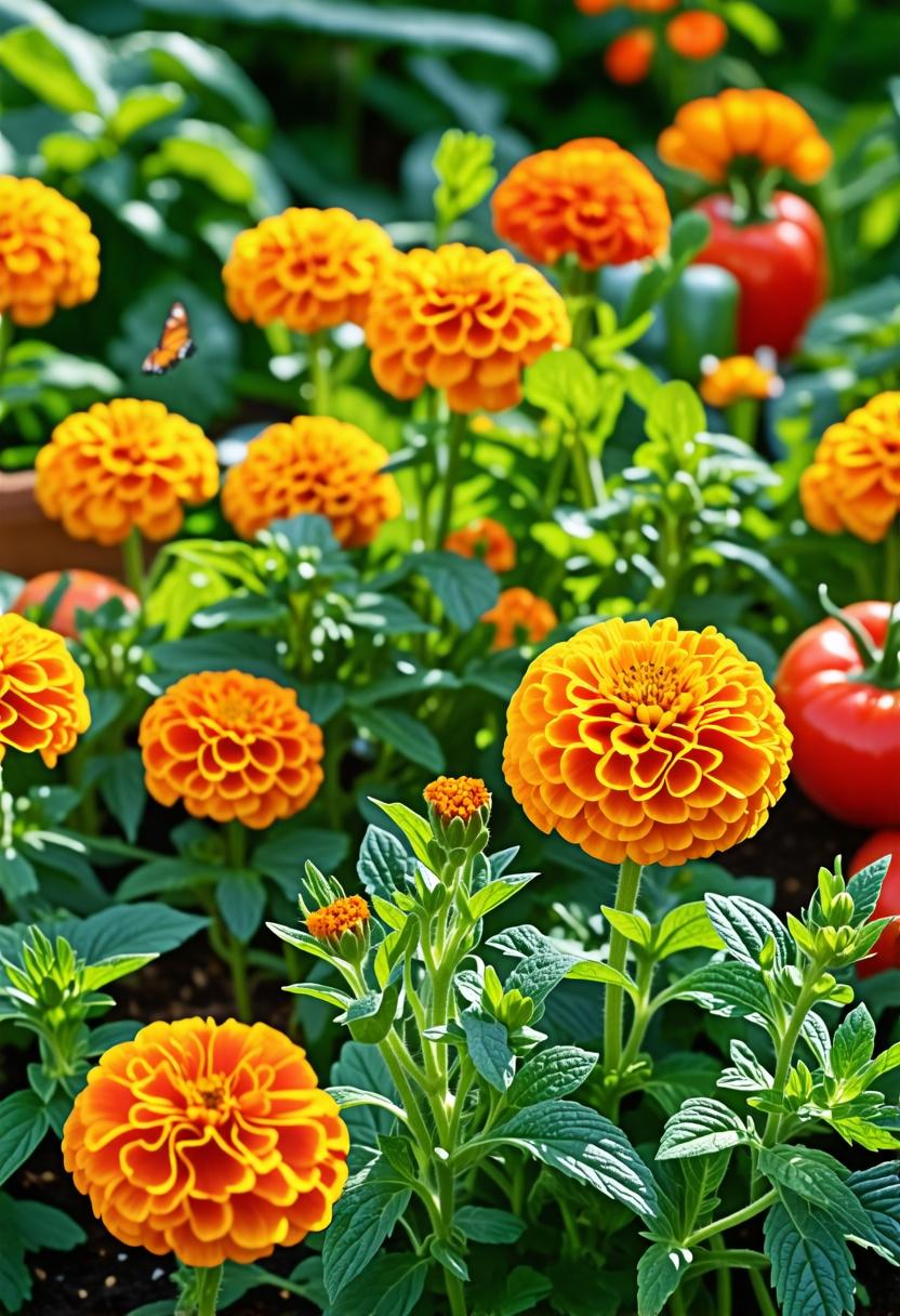 Marigold Companion Planting for Pest Control