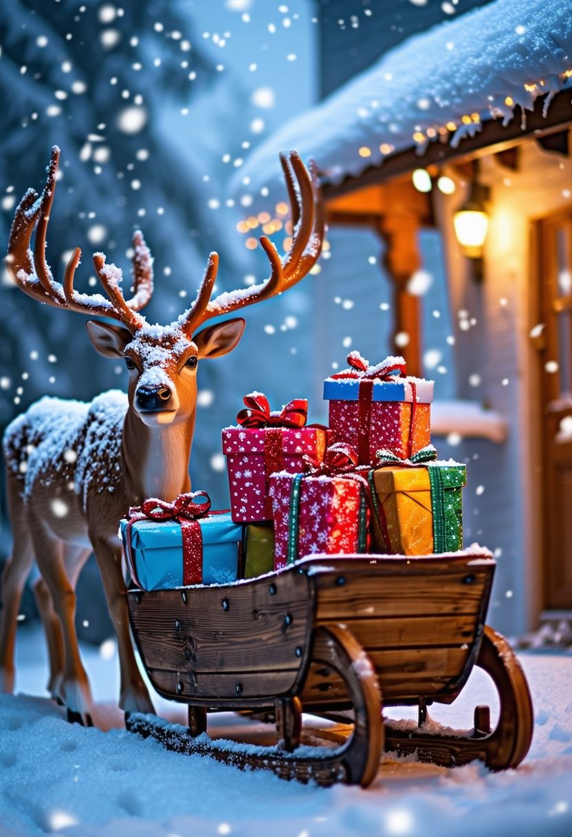 Sleigh and Reindeer Displays