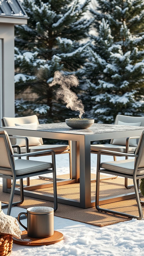 Aluminum Frame Dining Sets