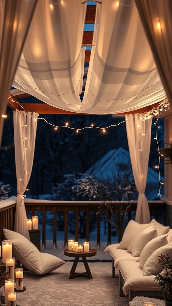 Candle-Draped Canopy