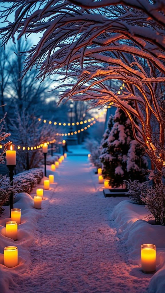 Candlelit Pathway