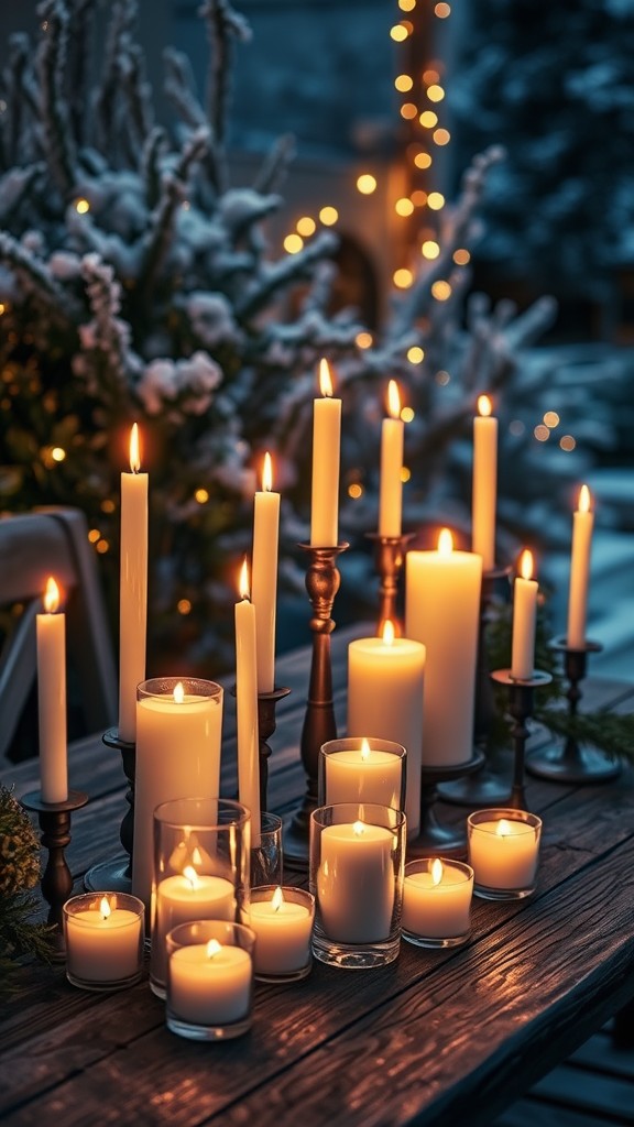 Candles in Various Sizes for Soft Lighting