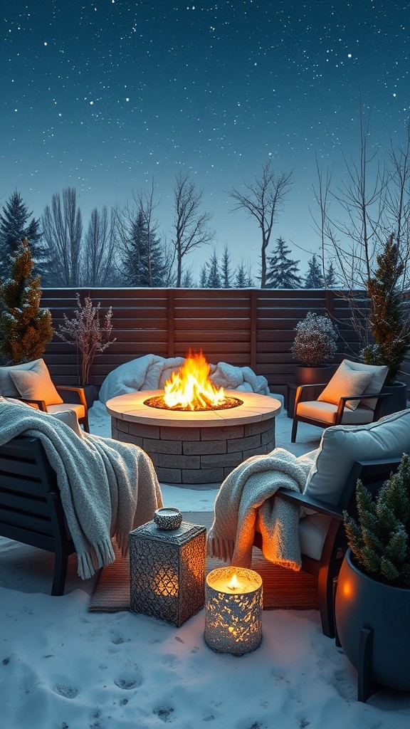 Cozy Seating Arrangements Around the Fire Pit