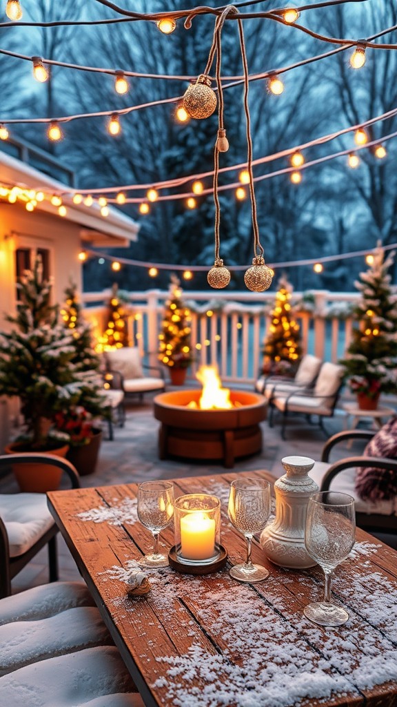 Festive String Lights for Ambiance