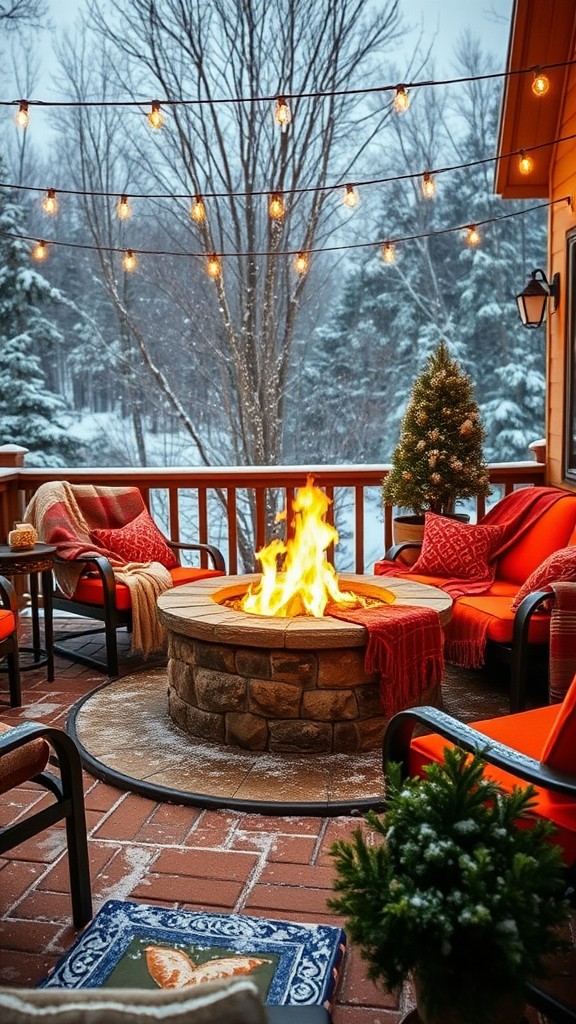 fire pit ideas to warm up your winter patio