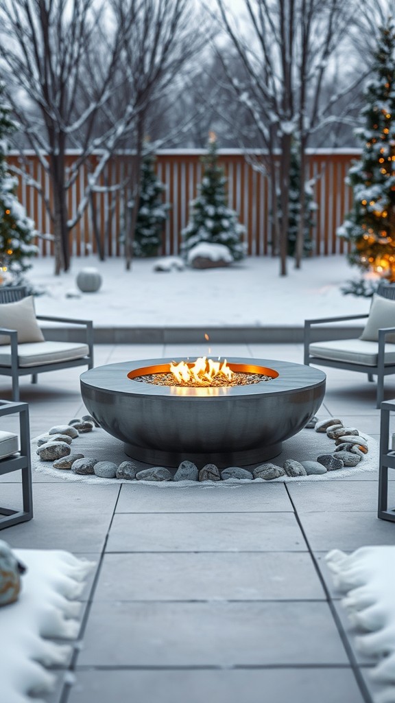 Modern Steel Fire Pit for a Sleek Look